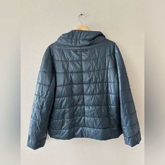 Nikki Jones Montreal Teal Puffer Coat Size XL - Picture 6 of 6